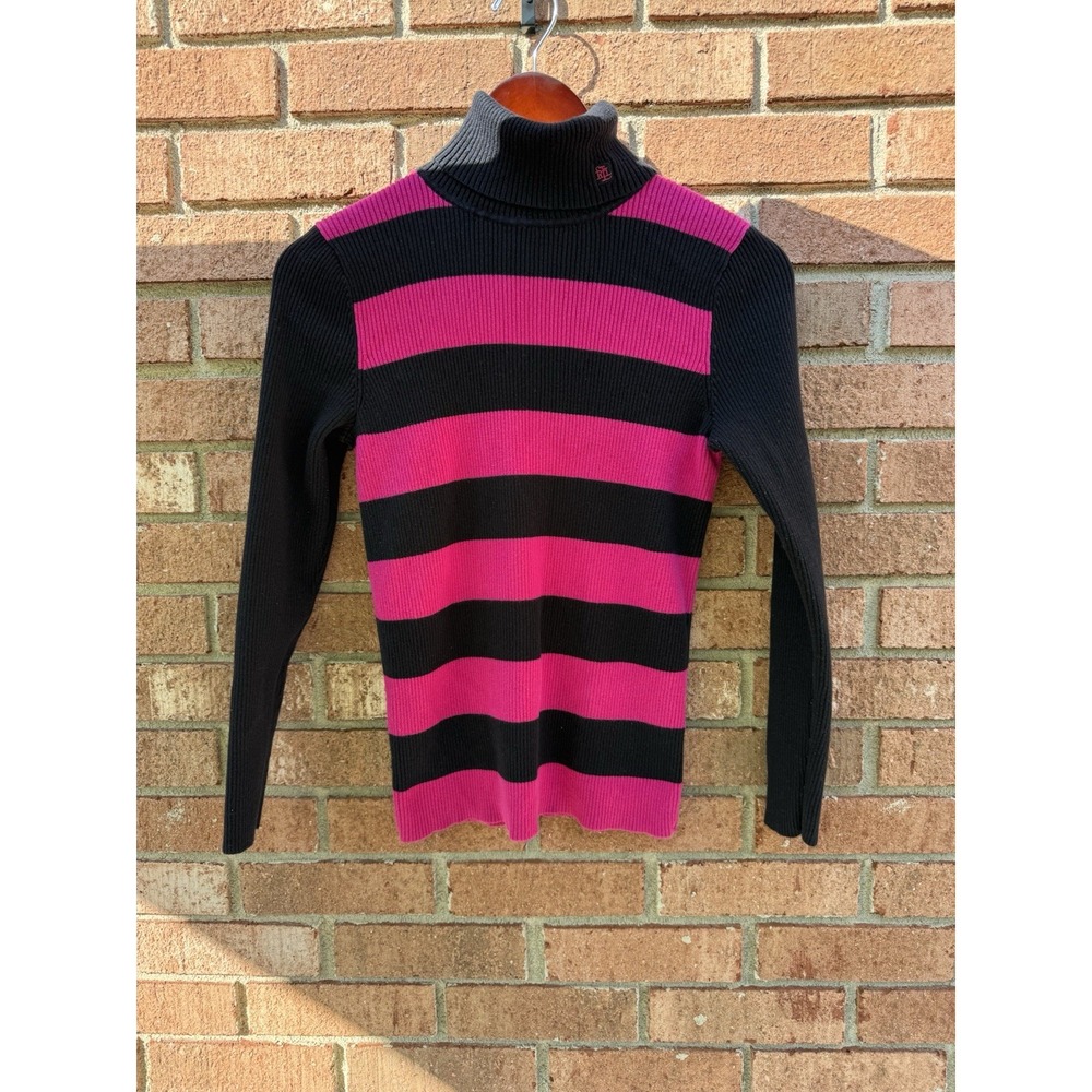 Lauren Ralph Lauren Lauren Ralph Lauren Polo Knit Turtleneck, M, Chic, Preppy